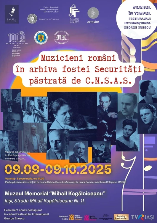 Expoziția „Muzicieni români în arhiva fostei Securități păstrată de C.N.S.A.S.”