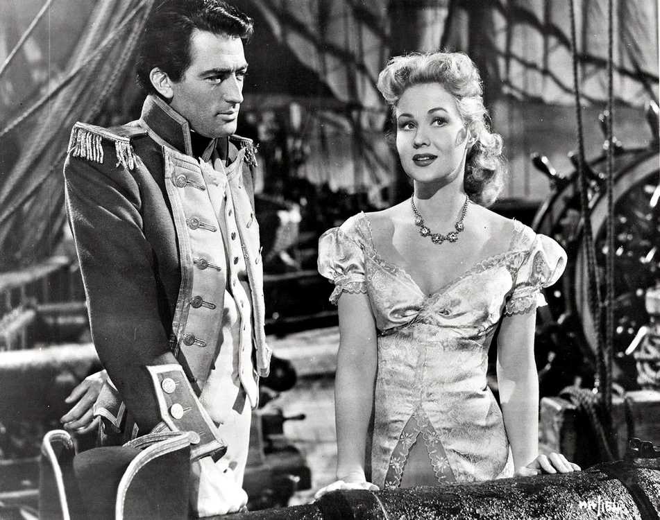 
    Gregory Peck şi una dintre actriţele cu care a jucat  