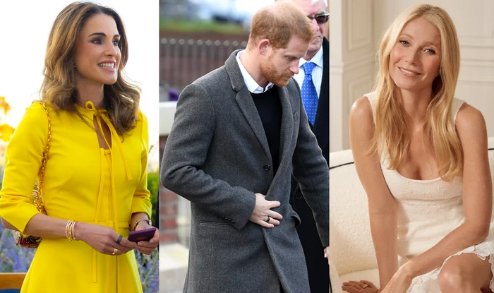 Regina Rania, Prințul Harry și Gwyneth Paltrow împărtășesc „frăția inelelor oura”. FOTO: Profimedia