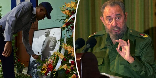 Un cubanez isi ia adio de la Fidel Castro FOTO Getty Images