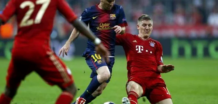 Messi şi Schweinsteiger vor fi titulari pentru echipele lor în returul semifinalei de pe "Camp Nou" FOTO Reuters