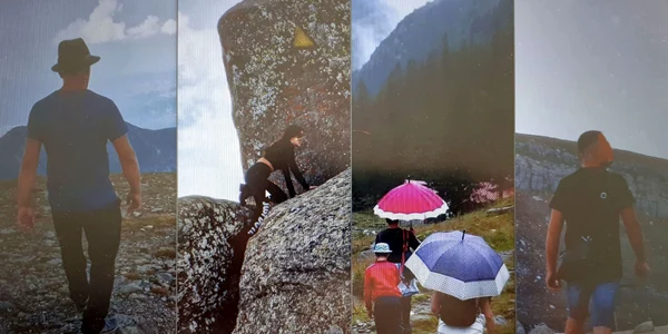 Ținute trăsnite și neadecvate pe crestele munților Bucegi FOTO Sergiu Olteanu