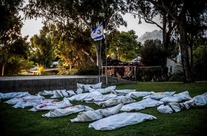 Cadavrele teroriștilor Hamas care au atacat kibuțul Be’eri FOTO Profimedia