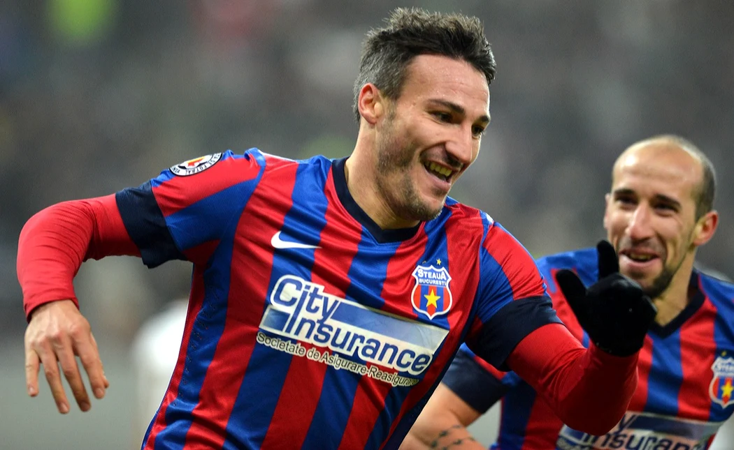 Piovaccari, pe când juca pentru FCSB. FOTO: Arhiva Adevărul