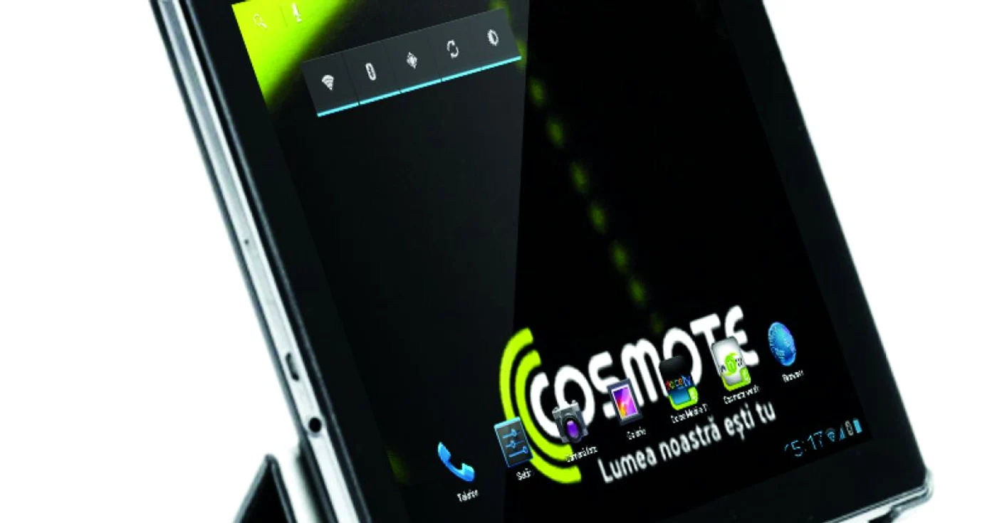 Tableta Cosmote My Tab are un procesor dual core de 1Ghz şi 512MB RAM