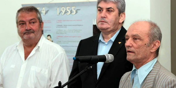 Traian Orban alături de ex-ministrul MApN Gabriel Oprea și primarul Gheorghe Ciuhandu