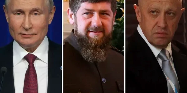 Vladimir Putin, Ramzan Kadîrov și Evgheni Prigojin