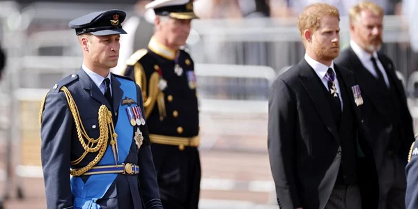 Printul William Printul Harry funeralii regina Elisabeta foto EPA EFE