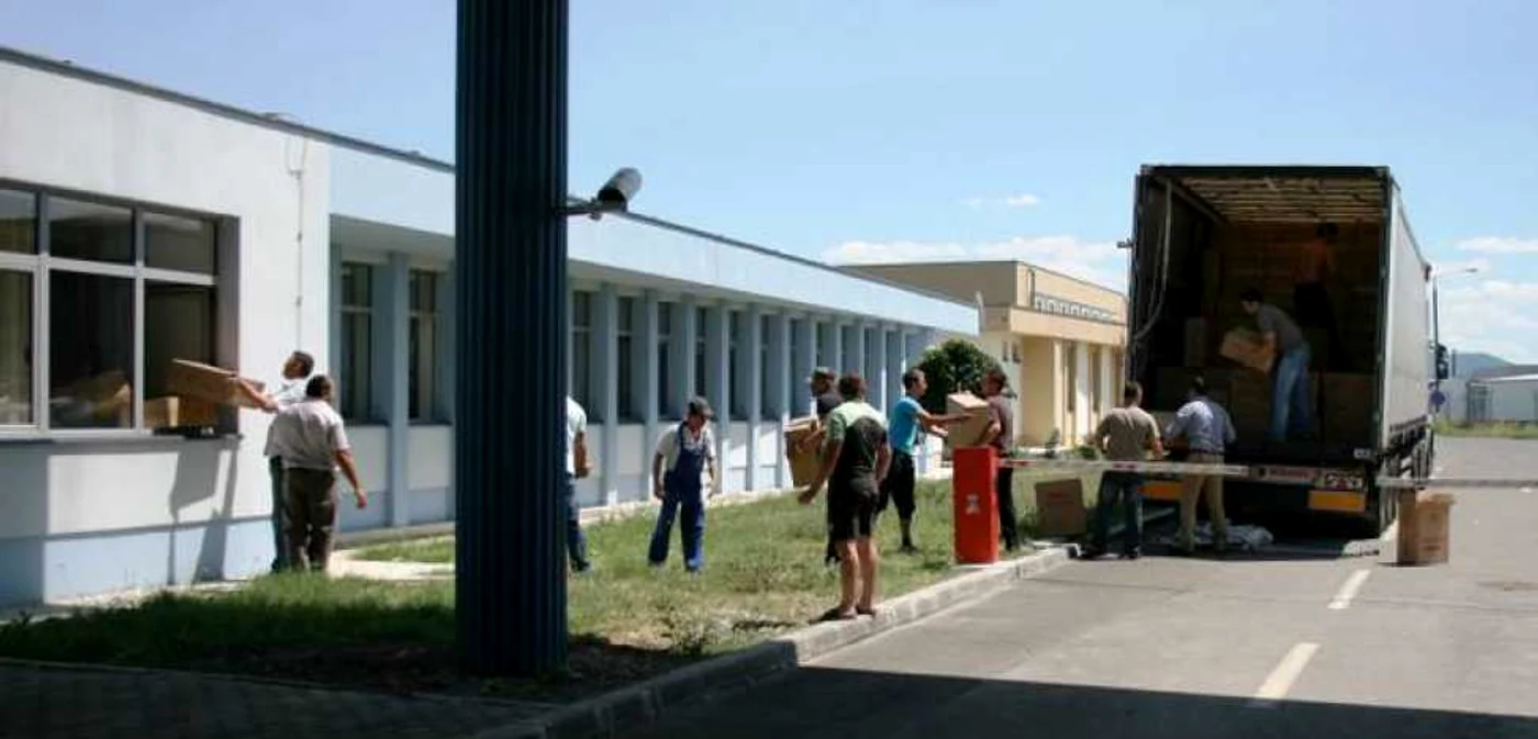 TIR-ul încarcat cu baxurile de ţigări
