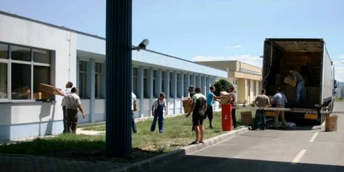 TIR-ul încarcat cu baxurile de ţigări