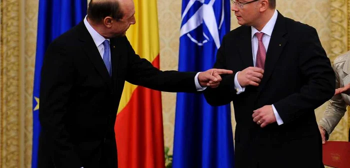 Preşedintele Traian Băsescu şi liderul Forţa Civică Mihai Răzvan-Ungureanu