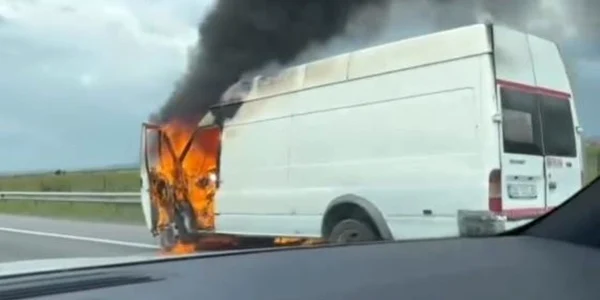 duba incendiu A1 captură video Facebook jpg