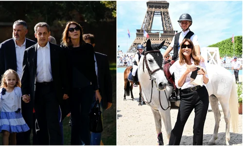 Giulia Sarkozy, fata lui Nicolas Sarkozy cu Carla Bruni   Profimedia jpg