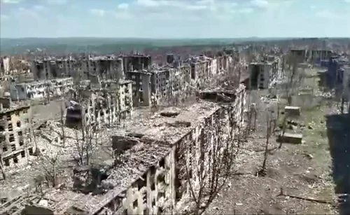 Orasul ucrainean Bakhmut distrus de razboi Foto Profimedia (1) jpg