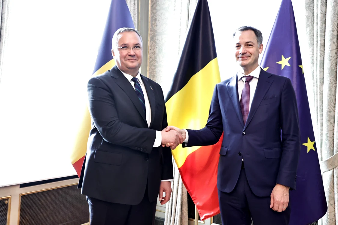 Nicolae Ciuca si Alexander de Croo FOTO gov ro jpg