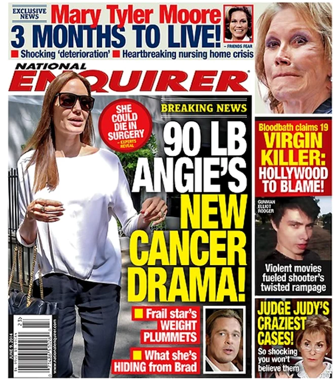 Angelina Jolie la 40 de kilograme