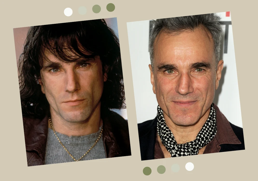 Daniel Day Lewis, în tinerete (în stânga) și în prezent (în dreapta) / fotografii: Getty Images.