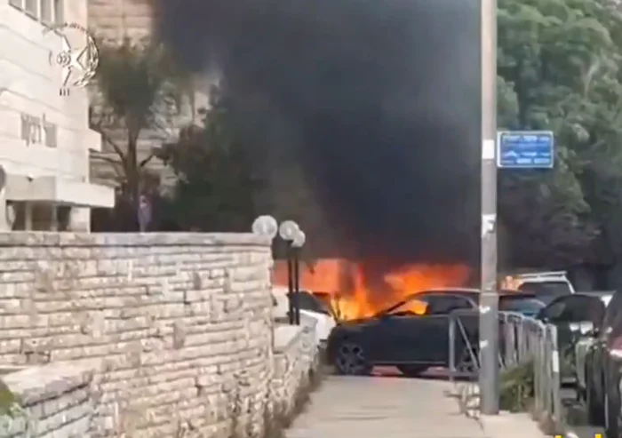 Incendii lângă casa lui Netanyahu FOTO: Captură video