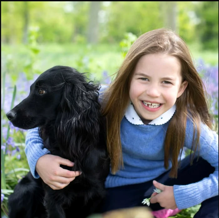 Prințesa Charlotte și câinele Orla