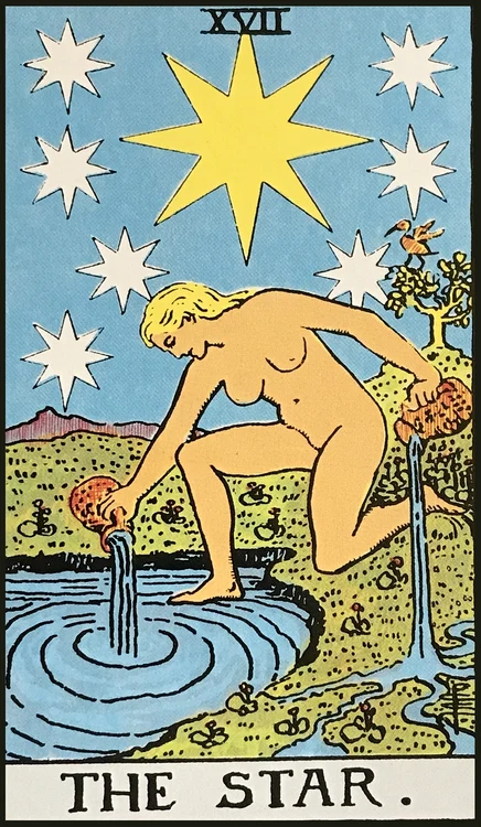 Cartea de tarot Steaua jpg