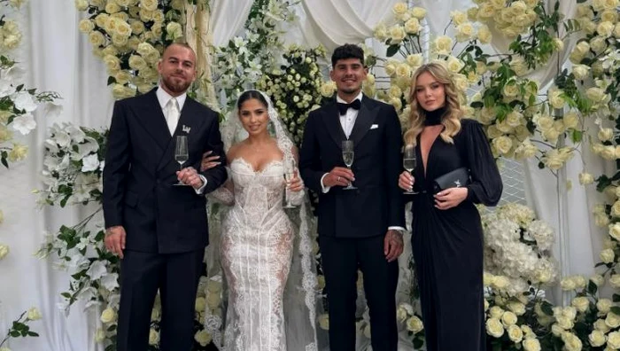 Denis Alibec, la nunta lui Florinel Coman (FOTO: Instagram)