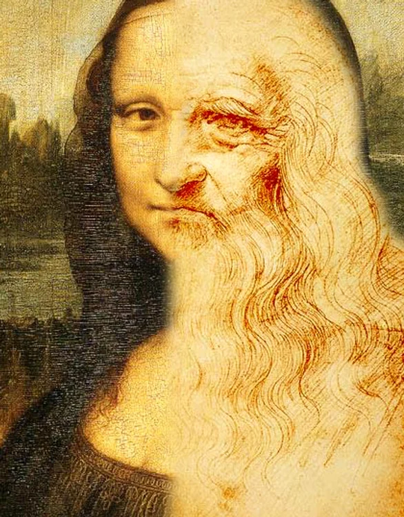 
    Unii cercetători afirmă că Leonardo da Vinci ar fi fost homosexual şi i-ar fi plăcut să se picteze sub forma unei femei  