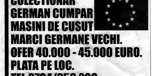 Anunt masini de cusut