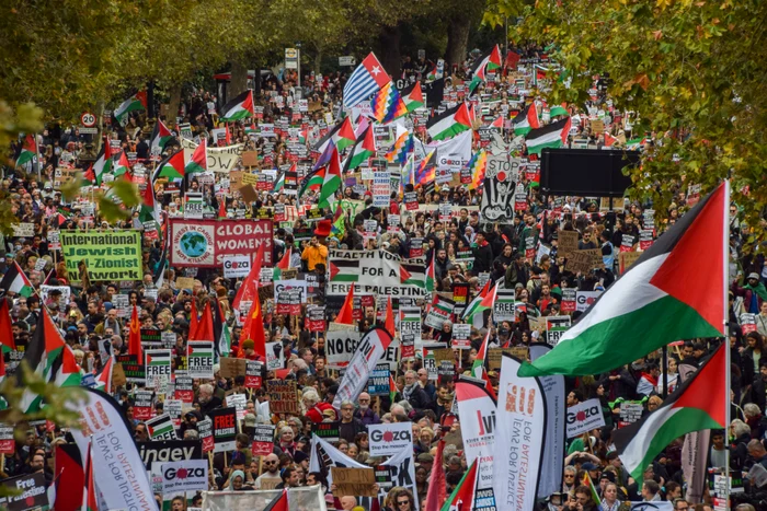 Manifestație pro-palestiniană la Londra FOTO Profimedia