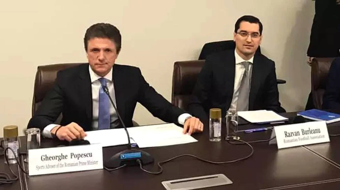 În 2019, Popescu și Burleanu au stat umăr la umăr, la Sofia   FOTO libertatea.ro