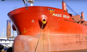 nava cu marinar roman scufundata houthi captura video jpg