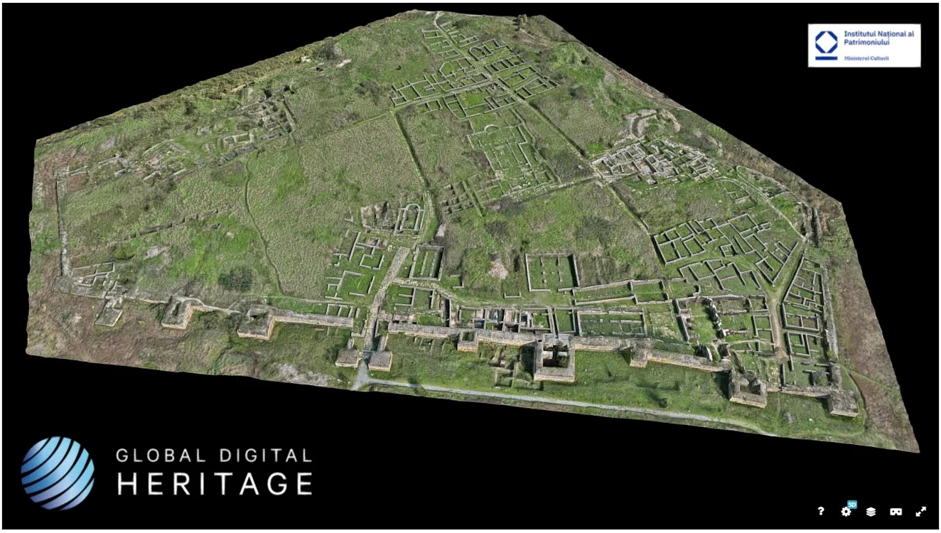 Cetatea Histria, model 3D (© sketchfab.com)
