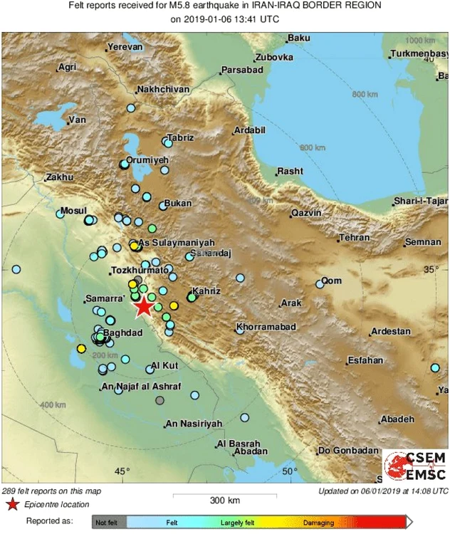 cutremur iran irak