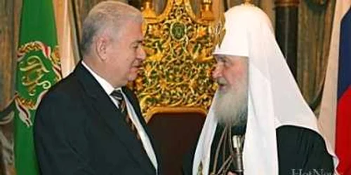 Vladimir Voronin și Patriarhul Kiril