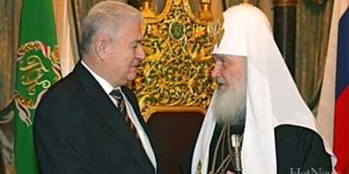 Vladimir Voronin și Patriarhul Kiril
