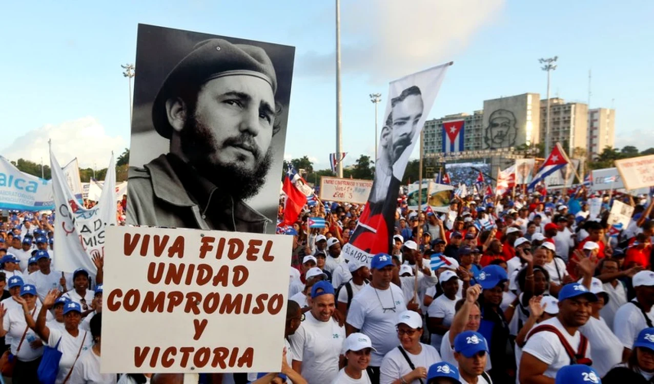 Omagiu adus lui Fidel Castro la iniţiativa Partidului Comunist Cubanez FOTO EPA-EFE