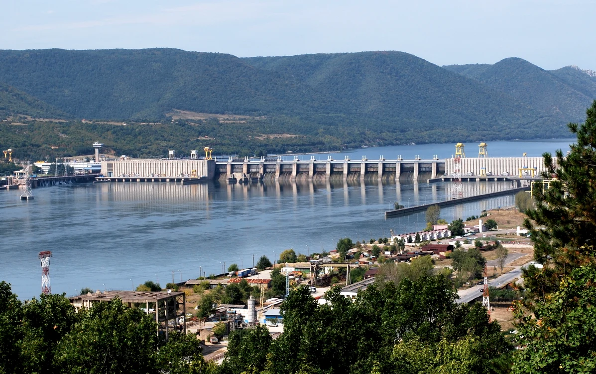 Porțile de Fier I, văzute de la Gura Văii. Foto: Hidroelectrica.
