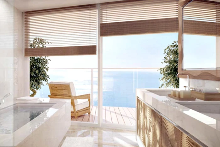 Apartamentul oferă o privelişte de neuitat asupra întregului principat Monaco şi asupra Mării Mediterane (Fotografii: Tour Odéon)
