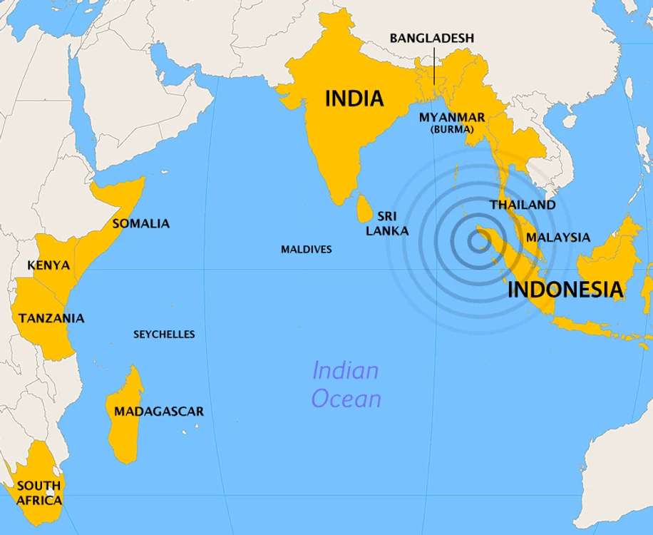 2004 Indian Ocean earthquake   affected countries png png