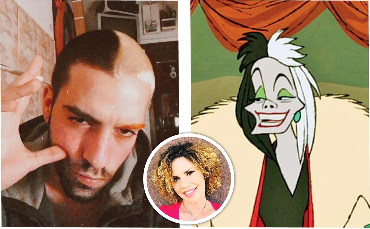 
    David o copiază la milimetru pe Cruella de Vil  