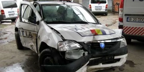 Accident cu masina Politiei