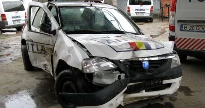 Accident cu masina Politiei