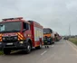 Mobilizare de forțe în zona în care a explodat drona FOTO: ISU Constața