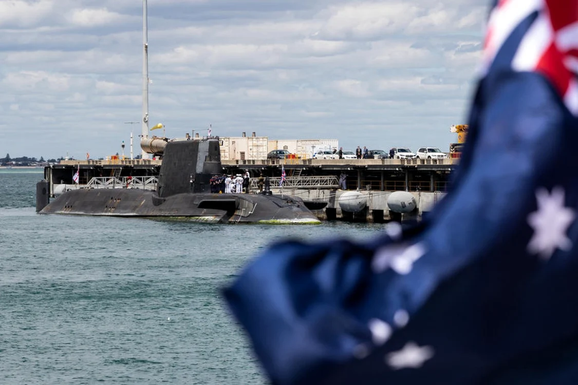 Submarinul britanic HMS Astute la Perth, Australia FOTO EPA-EFE