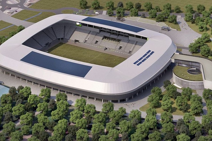 Stadion de aproape 100 de milioane de euro într-un oraș cu echipă în Liga a III-a