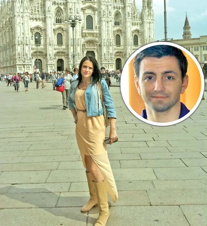 
    Diana s-a plimbat  în Piaţa Domului,  admirând arhitectura  catedralei  