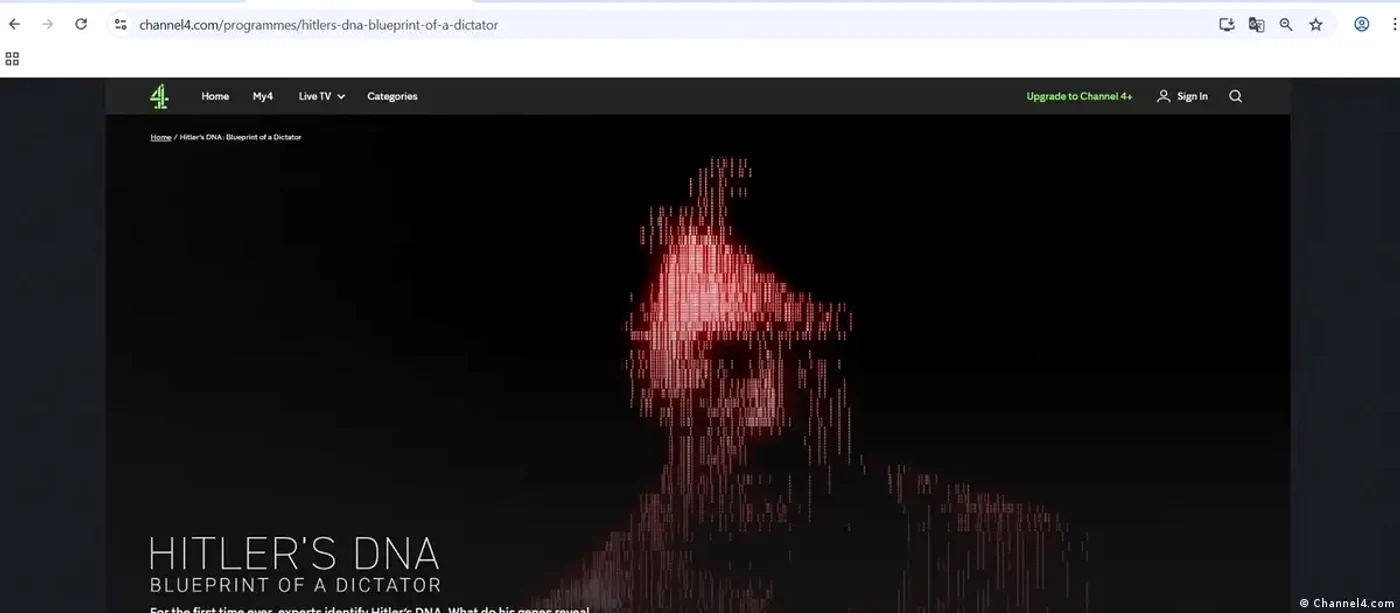 Documentarul despre materialul genetic al lui Hitler a fost publicat de Channel 4