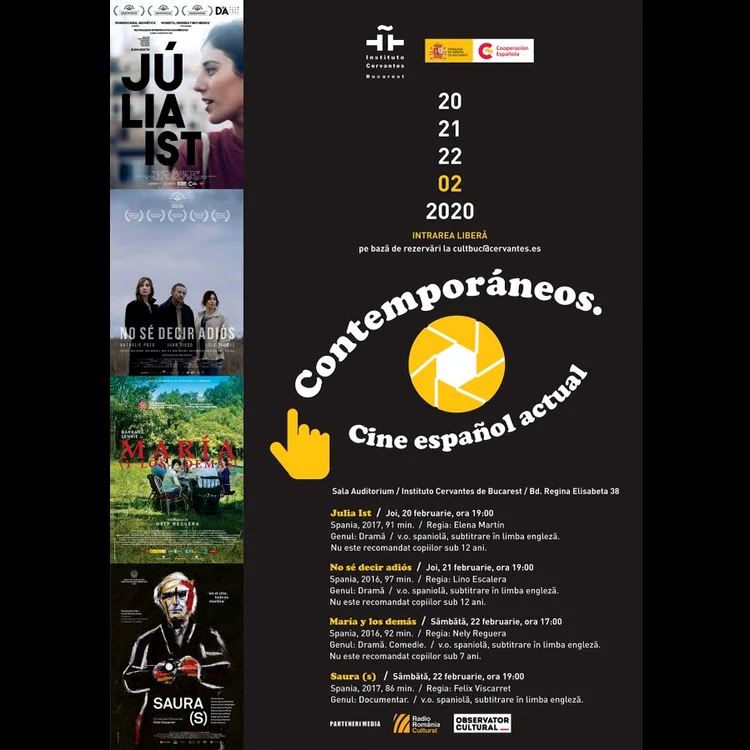 Filme spaniole actuale, la Institutul Cervantes din București jpeg