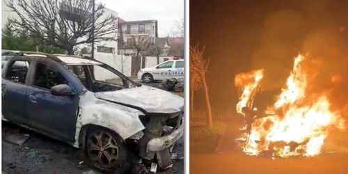incendiu masina, Timisoara Observatorul jpg