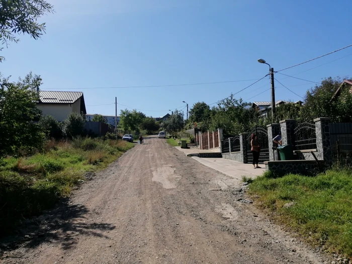 Strada Izvoarelor din municipiul Botoşani FOTO Cosmin Zamfirache