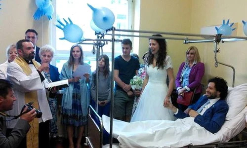 Nunta lui Tim Omer cu Kinga s a desfășurat la spital jpeg
